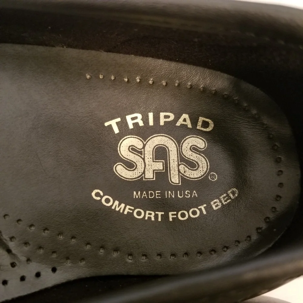 SAS Tripad faux Leather Blue Loafers Ring Detail Slip On Shoes Womens Size 9 M